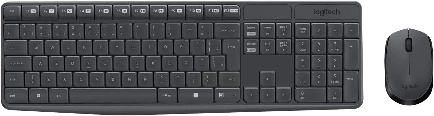 Combo Teclado e Mouse sem fio Logitech MK235