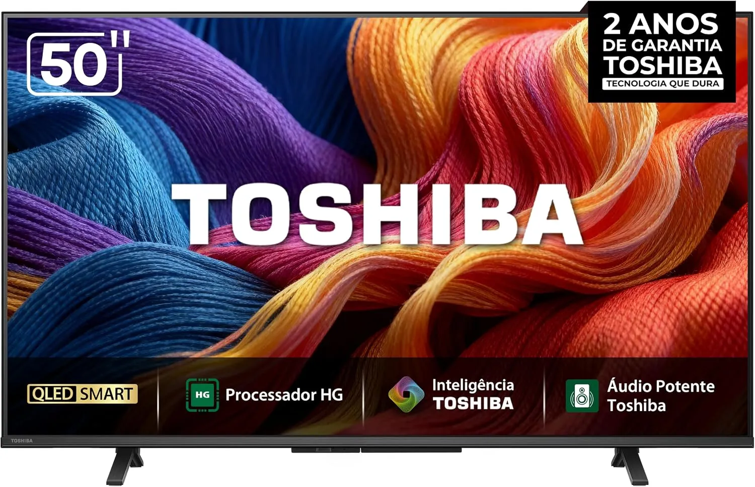 Toshiba Smart TV QLED FHD 50" Polegadas 50V45SS com Processador HG