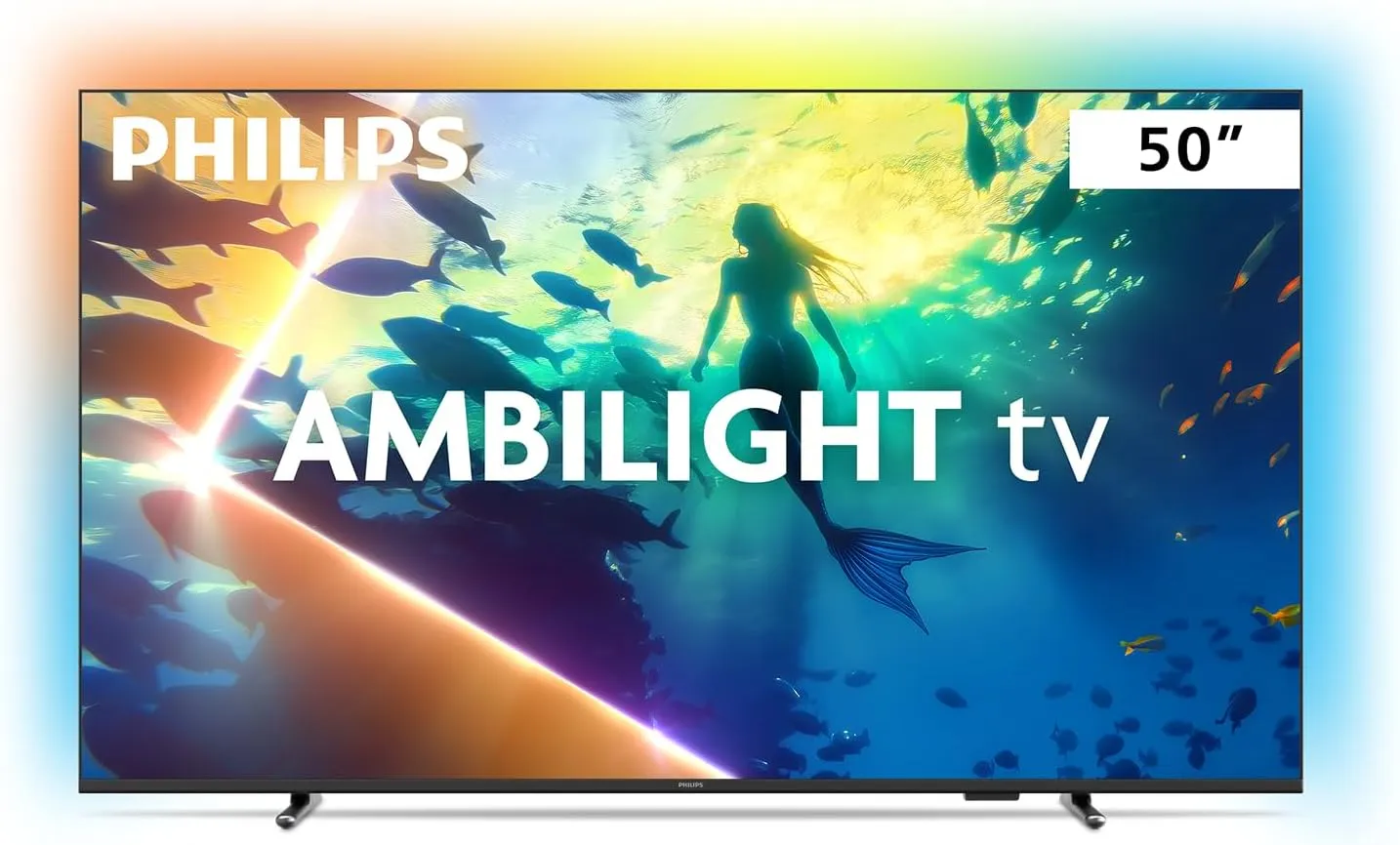 PHILIPS, Smart TV Ambilight 50" 4K, Titan OS, 50PUG8100/78, Comando
