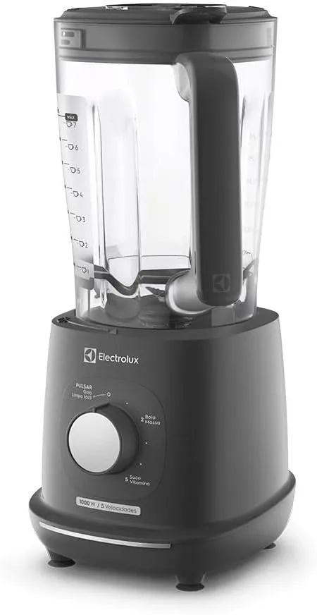 Liquidificador Electrolux 1000W 2,7L Efficient com TriForce 5 Velocidades