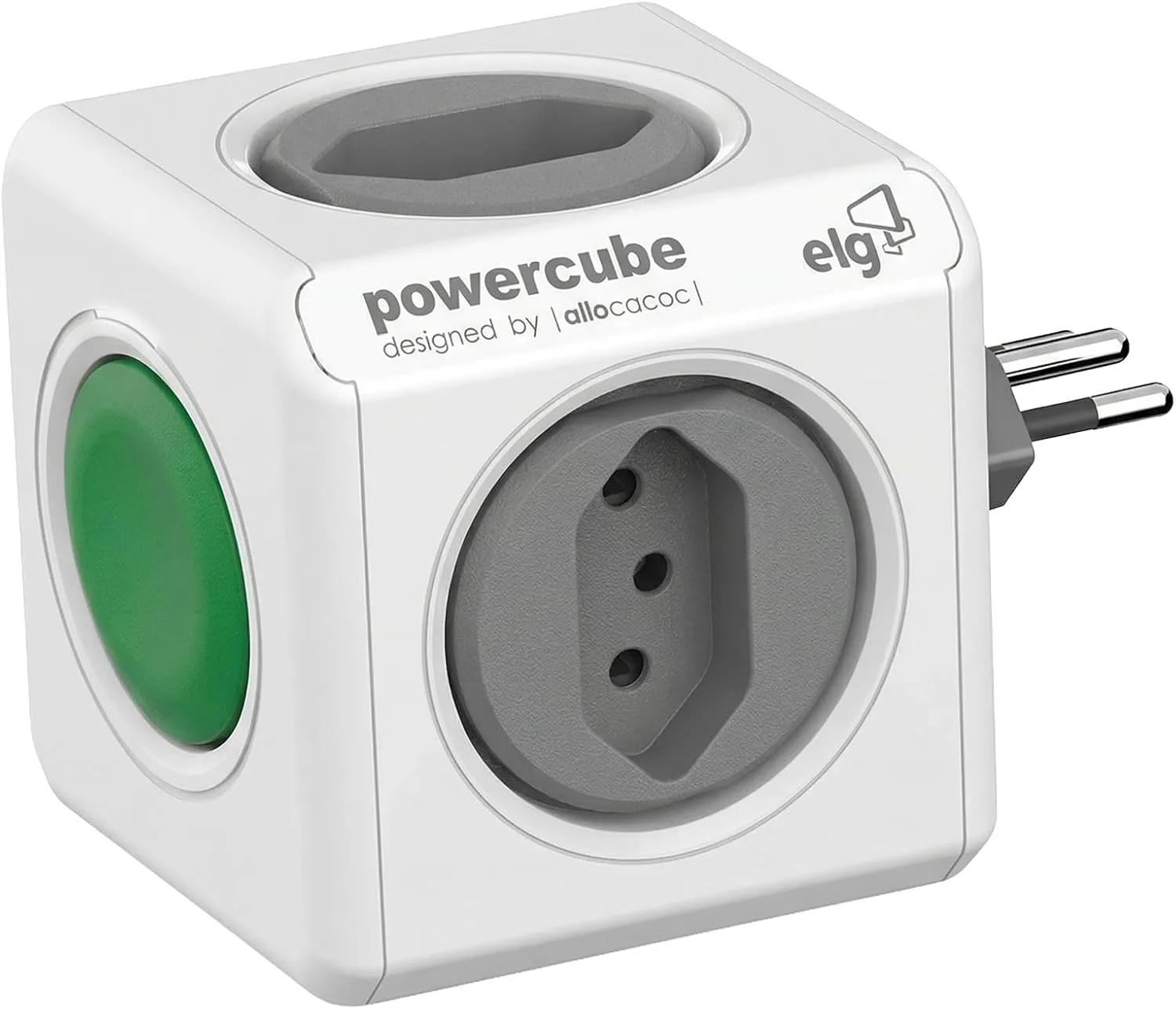 Multiplicador PowerCube Switch Filtro de Linha, 4 Tomadas Bivolt