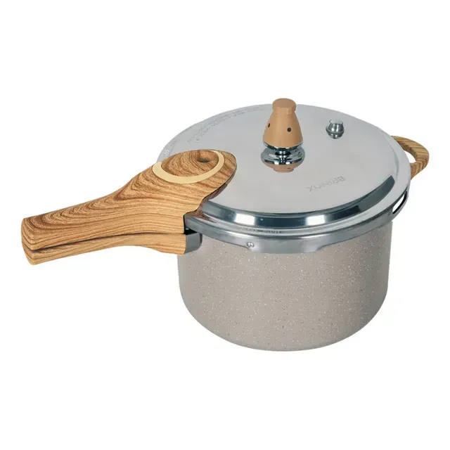 Panela De Pressão Ceramic Life Pressure 4,2l Areia Brinox