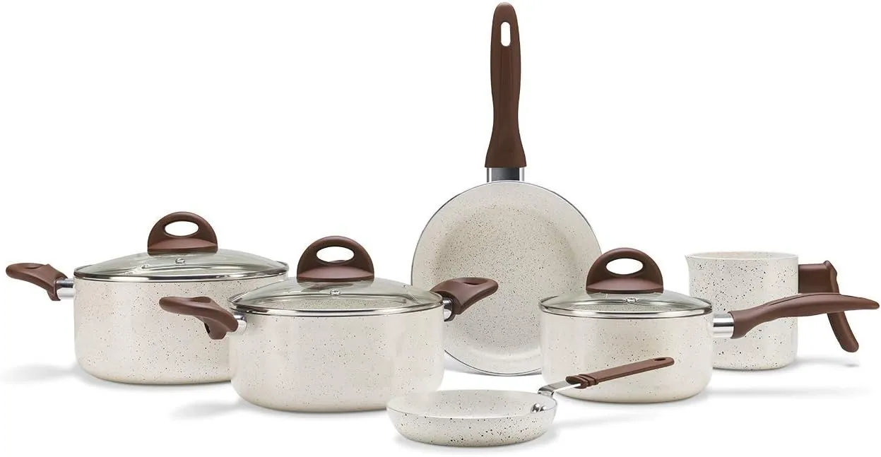 Brinox - Jogo de Panelas Antiaderente Ceramic Life 6 Peças Smart Plus