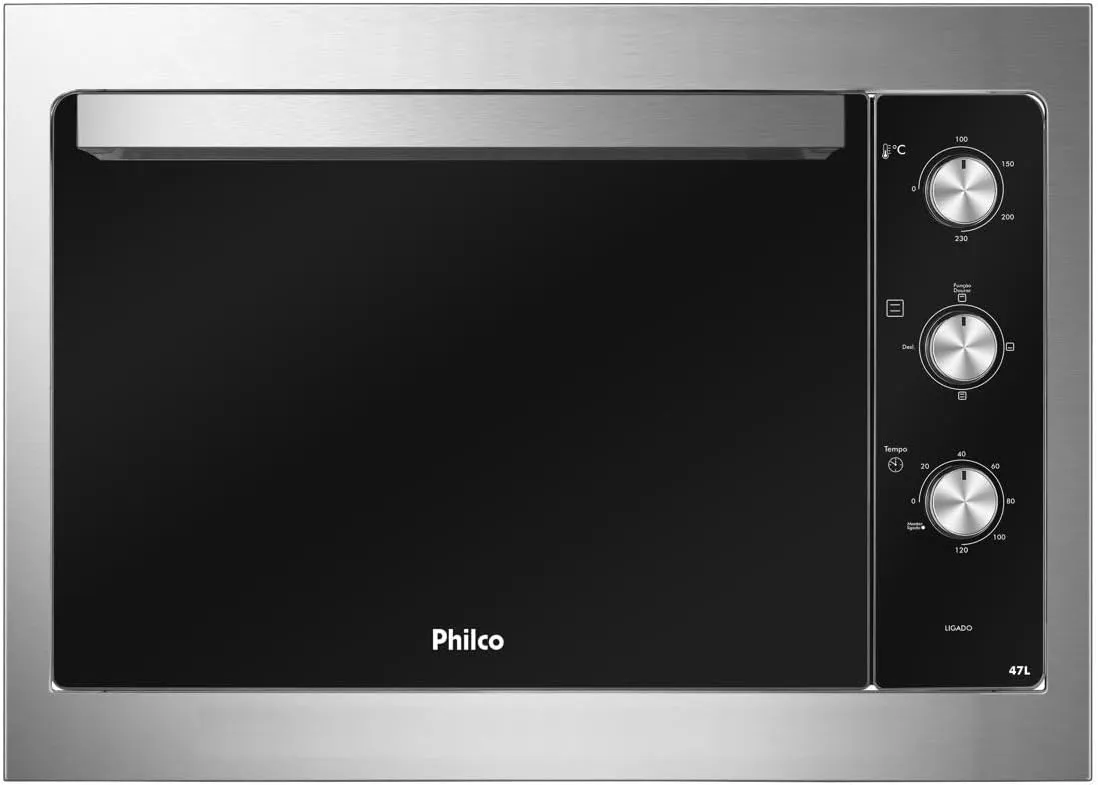 Philco Forno Elétrico de Embutir PFE47E Esmaltado Dupla Resistência 47L