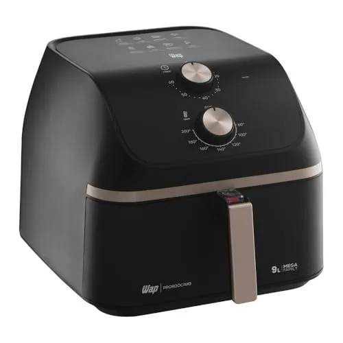 WAP Fritadeira Air Fryer MEGA FAMILY 9 Litros com Cesto Amplo e Circulação