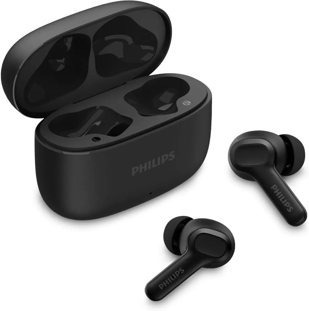 PHILIPS, Fone de Ouvido Sem Fio TWS, TAT1109BK/00, Bluetooth, Com