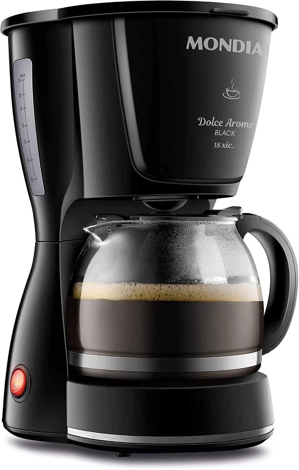 Cafeteira Elétrica Mondial Dolce Arome Black 18 Xícaras 110V