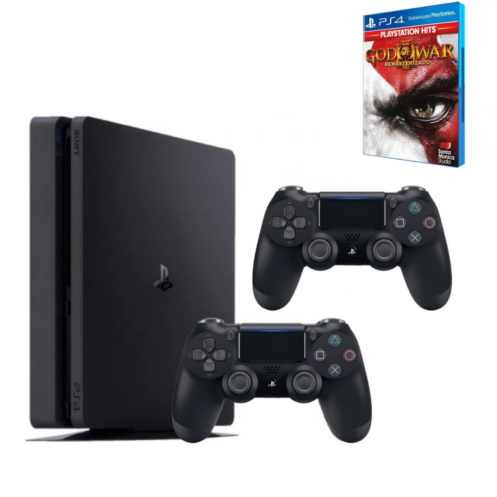 Playstation 4 1tb com 1 ou 2 controle + Jogo Aleatório Original Semi novo