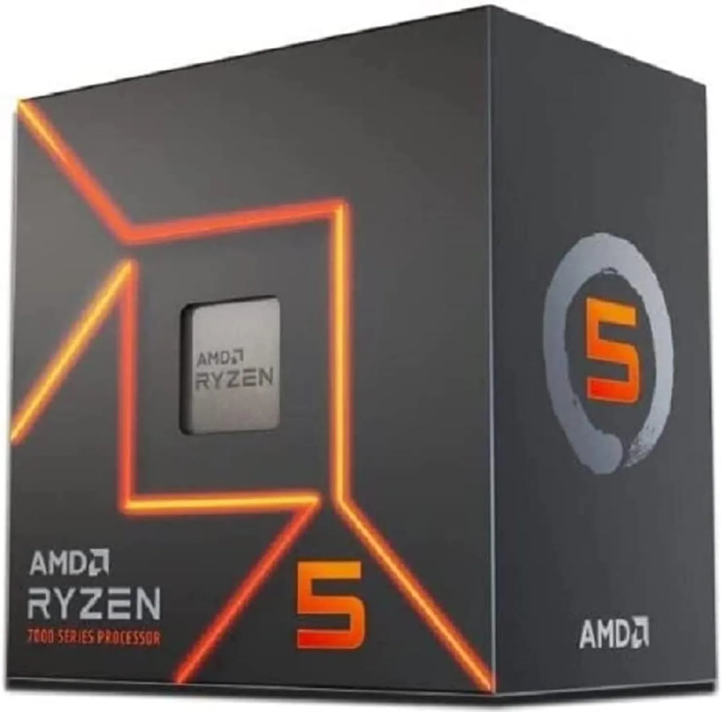 PROCESSADOR AMD RYZEN 5 7600 4.0GHz (TURBO 5.2GHz) 38MB CACHE AM5