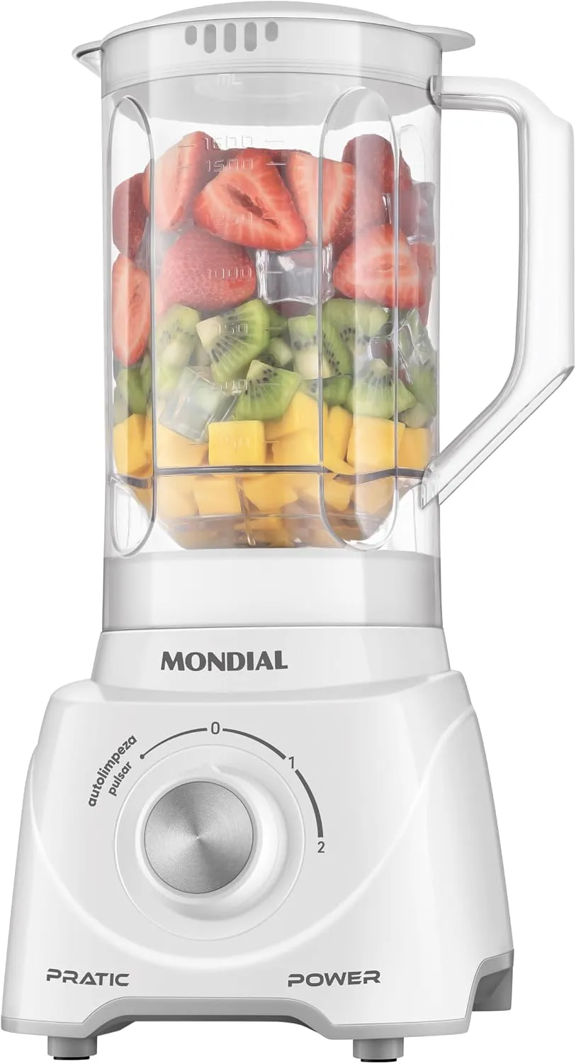 MONDIAL Liquidificador Pratic Power, Branco, 550W, 110V - L-97-W