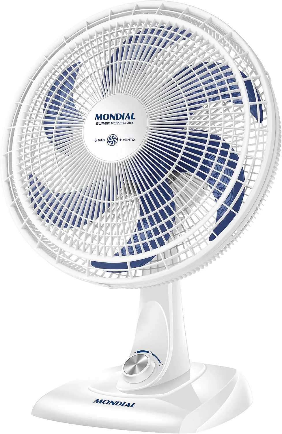 Ventilador de Mesa Mondial VSP-40-W Super Power 40CM Branco 110V