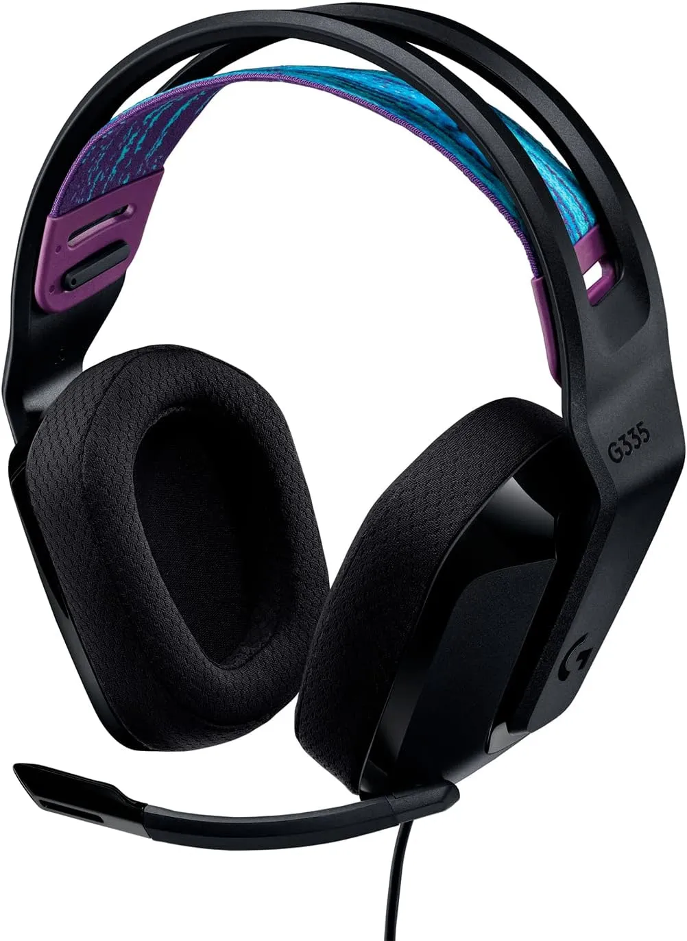 Headset Gamer Logitech G335 com Almofadas com Espuma de Memória, Design
