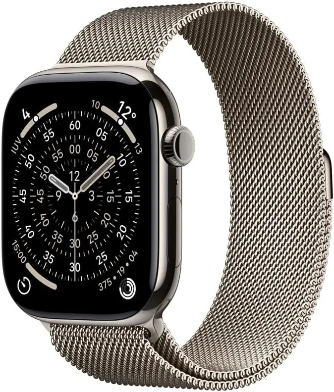 Apple Watch Series 11 GPS + Cellular, Caixa em titânio natural de 46 mm