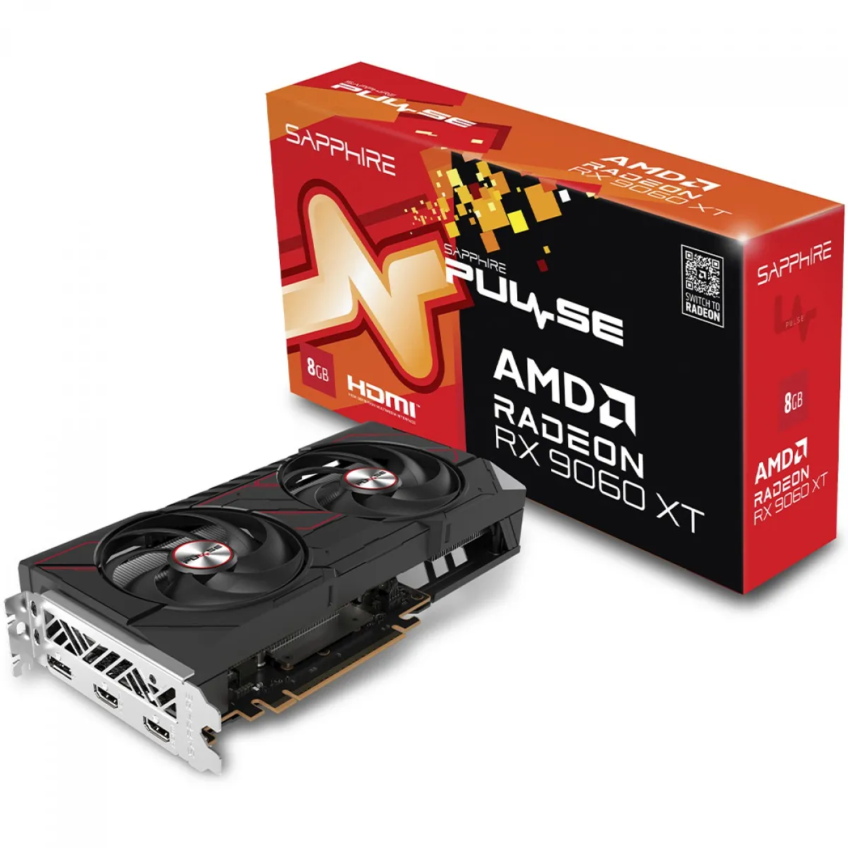 Placa de Vídeo Sapphire Pulse AMD Radeon RX 9060 XT 8GB