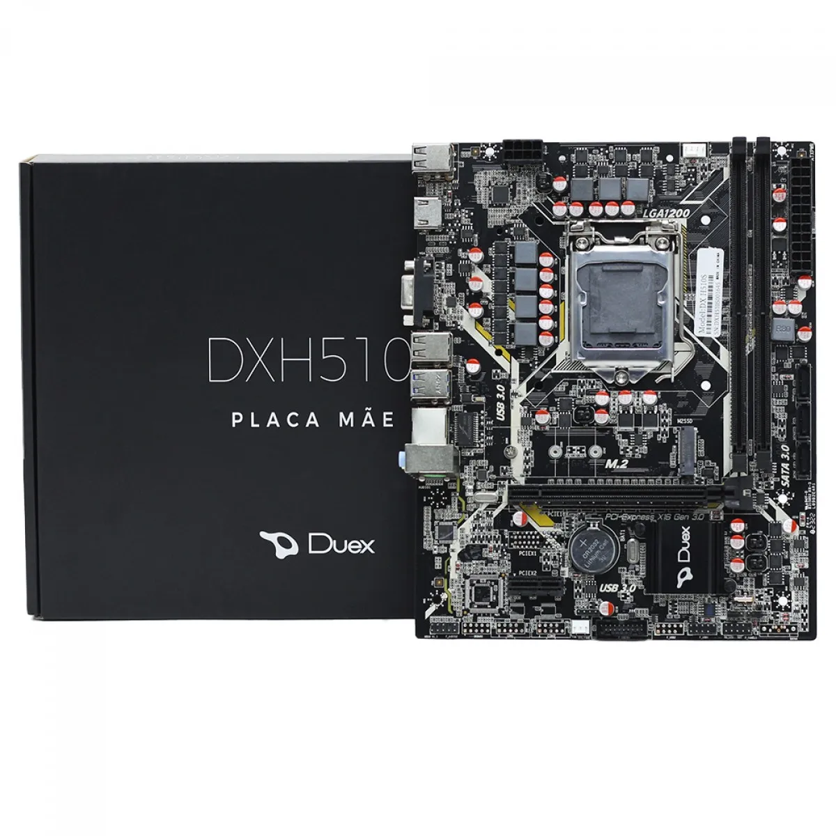 Placa Mãe Duex DXH510S Chipset H510 Intel LGA 1200 MATX DDR4
