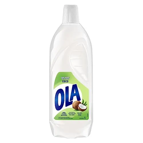 Ola Coco Sabão Líquido para Roupas Finas e Delicadas, 1L