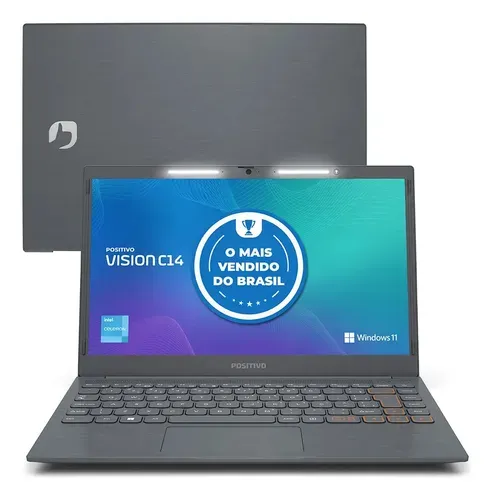 Notebook Positivo Vision C14 Lumina BAR Celeron 4GB RAM 128GB eMMC Windows