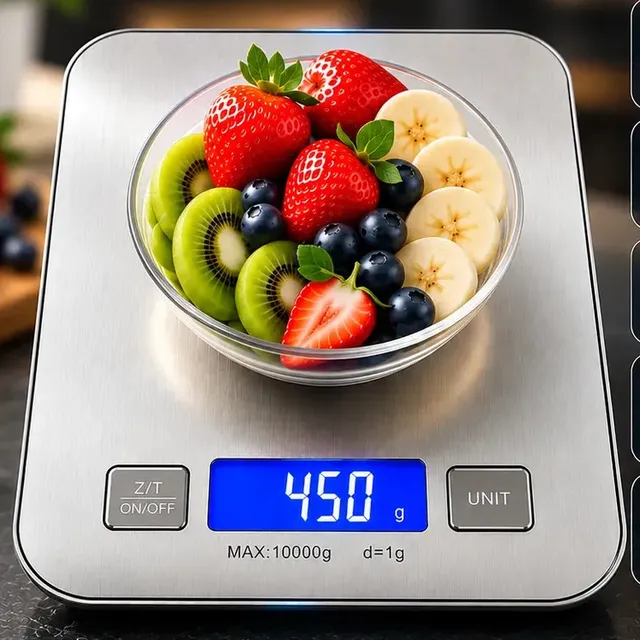 Balança Digital de Cozinha Hardline Cook, 10 Kg, com Função Tara e Display