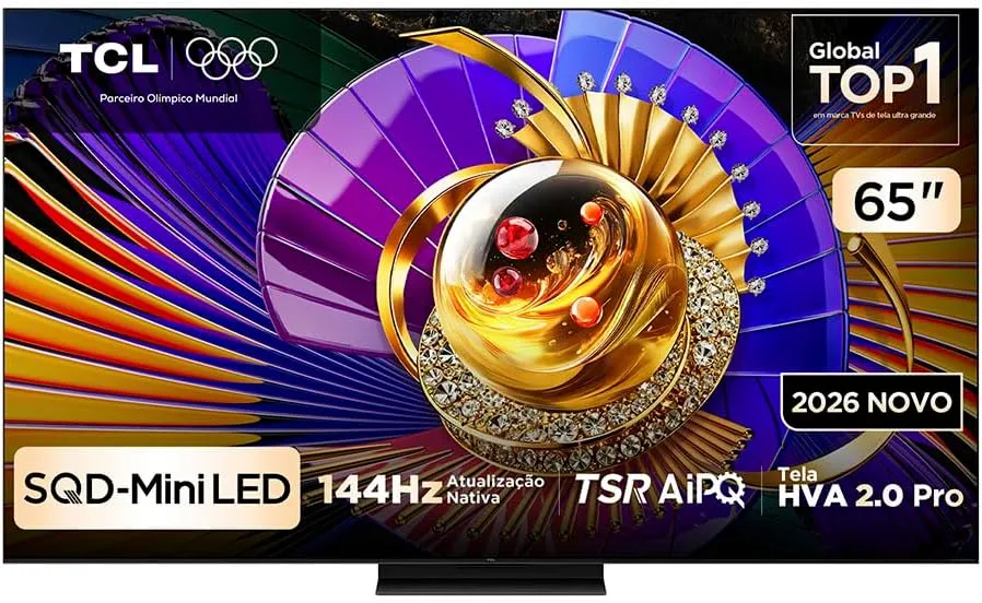 Smart TV TCL 65 Polegadas SQD-Mini LED 4K C7L WiFi Bluetooth Google TV