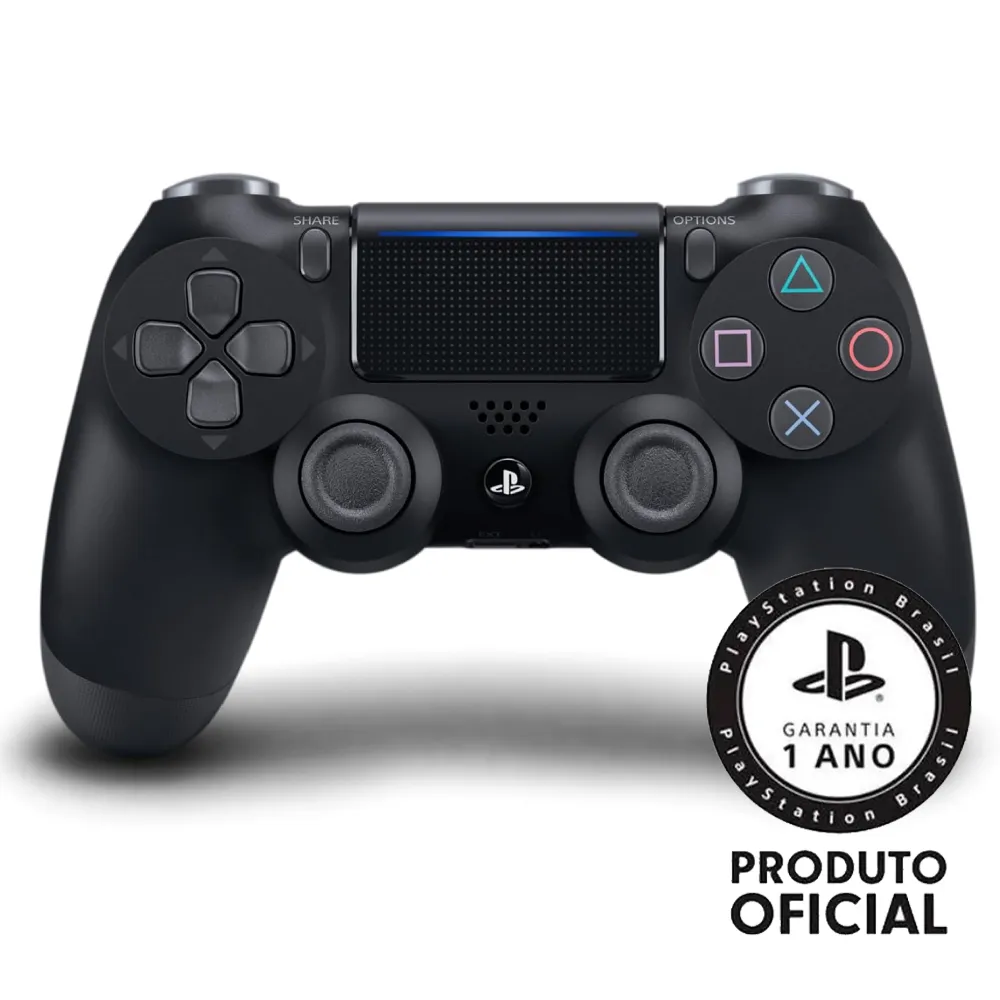 Controle Sony Dualshock 4 PS4 Sem Fio Preto CUH-ZCT2U Original Lacrado
