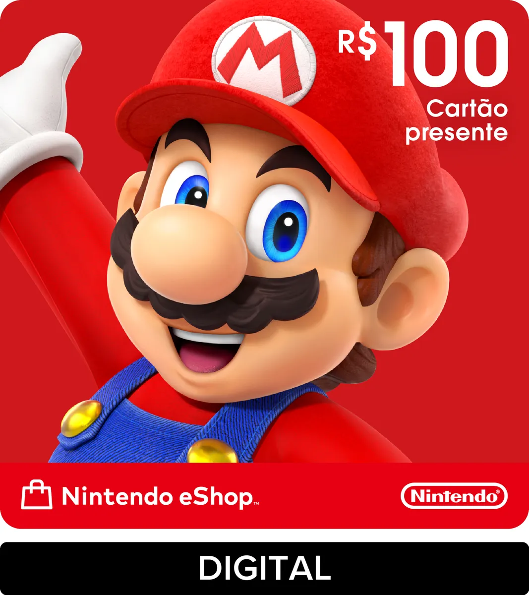 Nintendo Gift Card eShop R$ 100 (Digital)