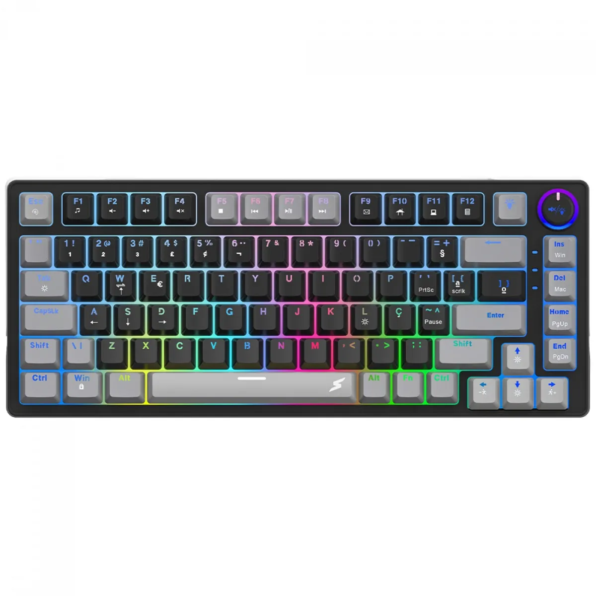 Teclado Gamer SuperFrame Ribbon RGB Switch Red 75%