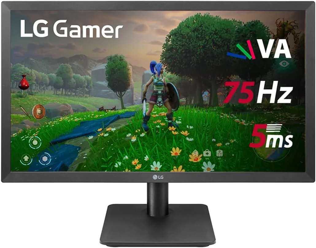 Monitor Gamer LG 21,5'' VA FHD 75Hz 5ms HDMI FreeSync Inclinação