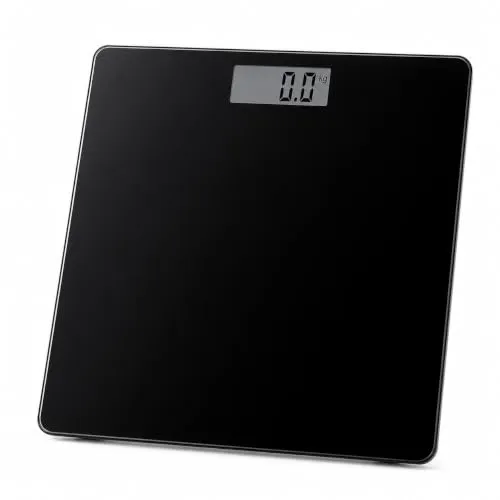 Balança Digital Corporal Preta Pesa até 180 kg Premium com Vidro