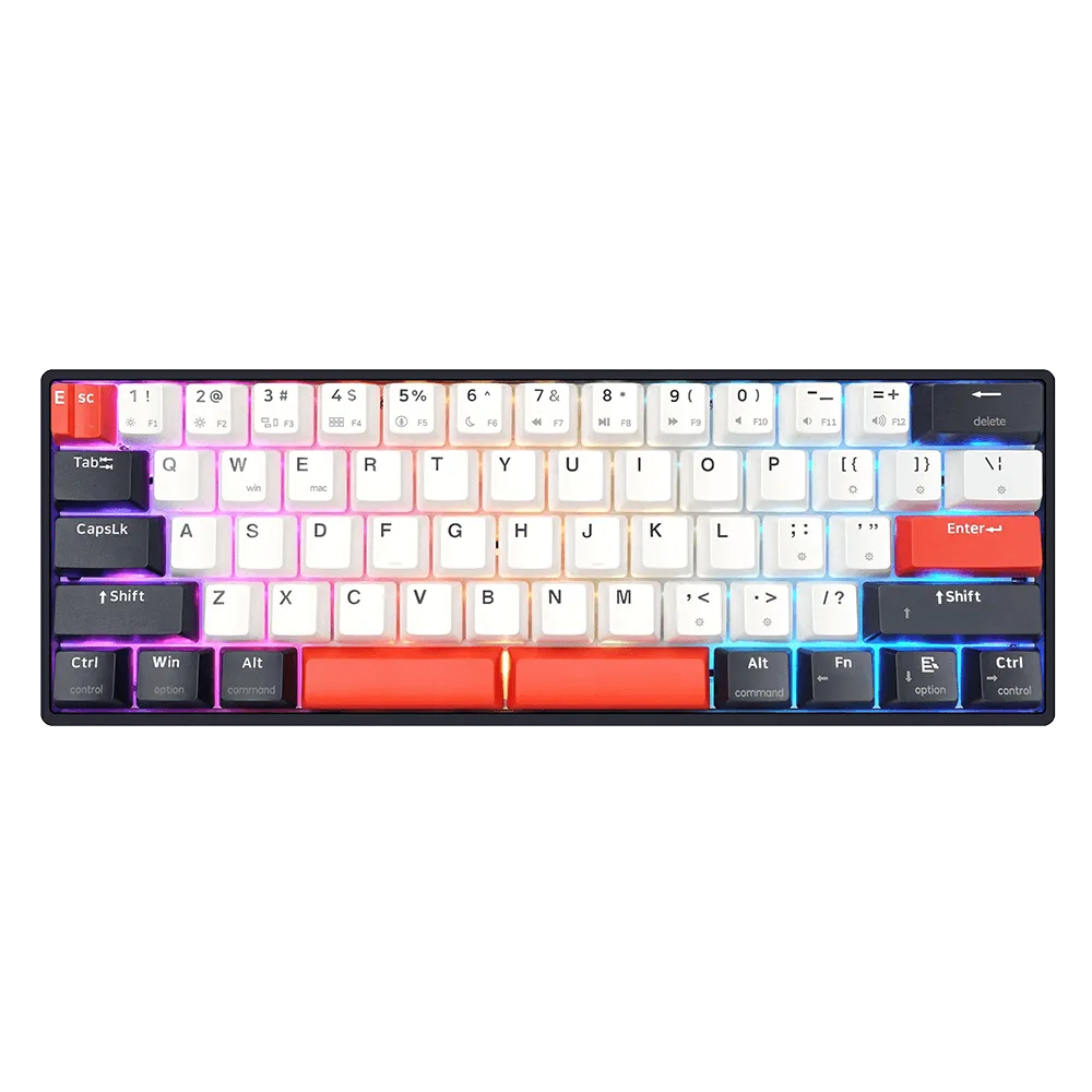 Teclado Gamer Skyloong GK61 QMKVIA 60% RGB USB