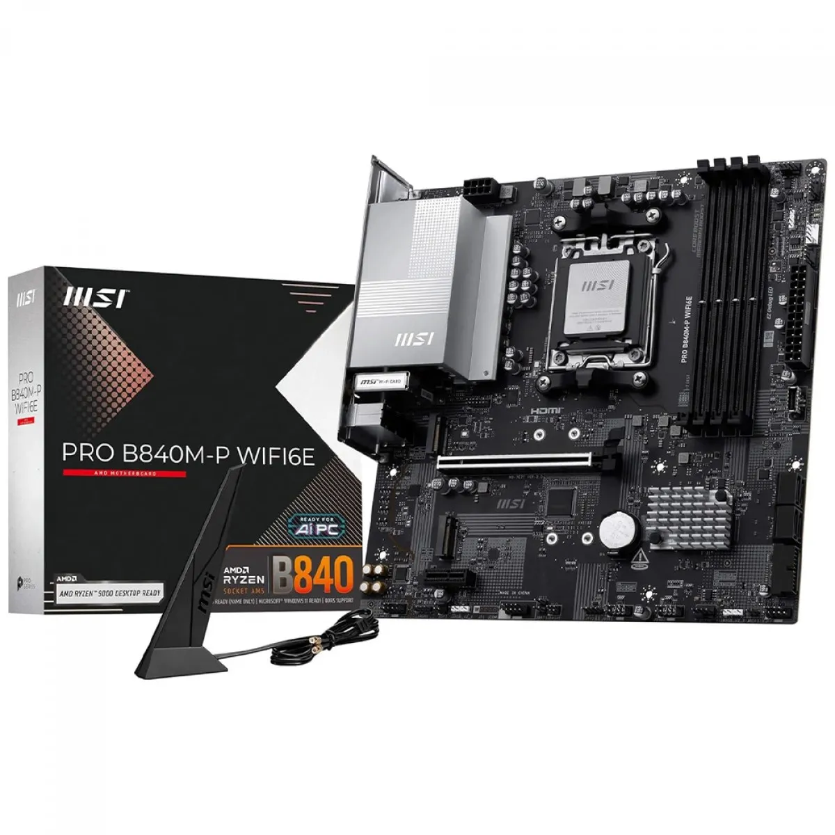 Placa Mãe MSI PRO B840MP WiFi6E Chipset B840