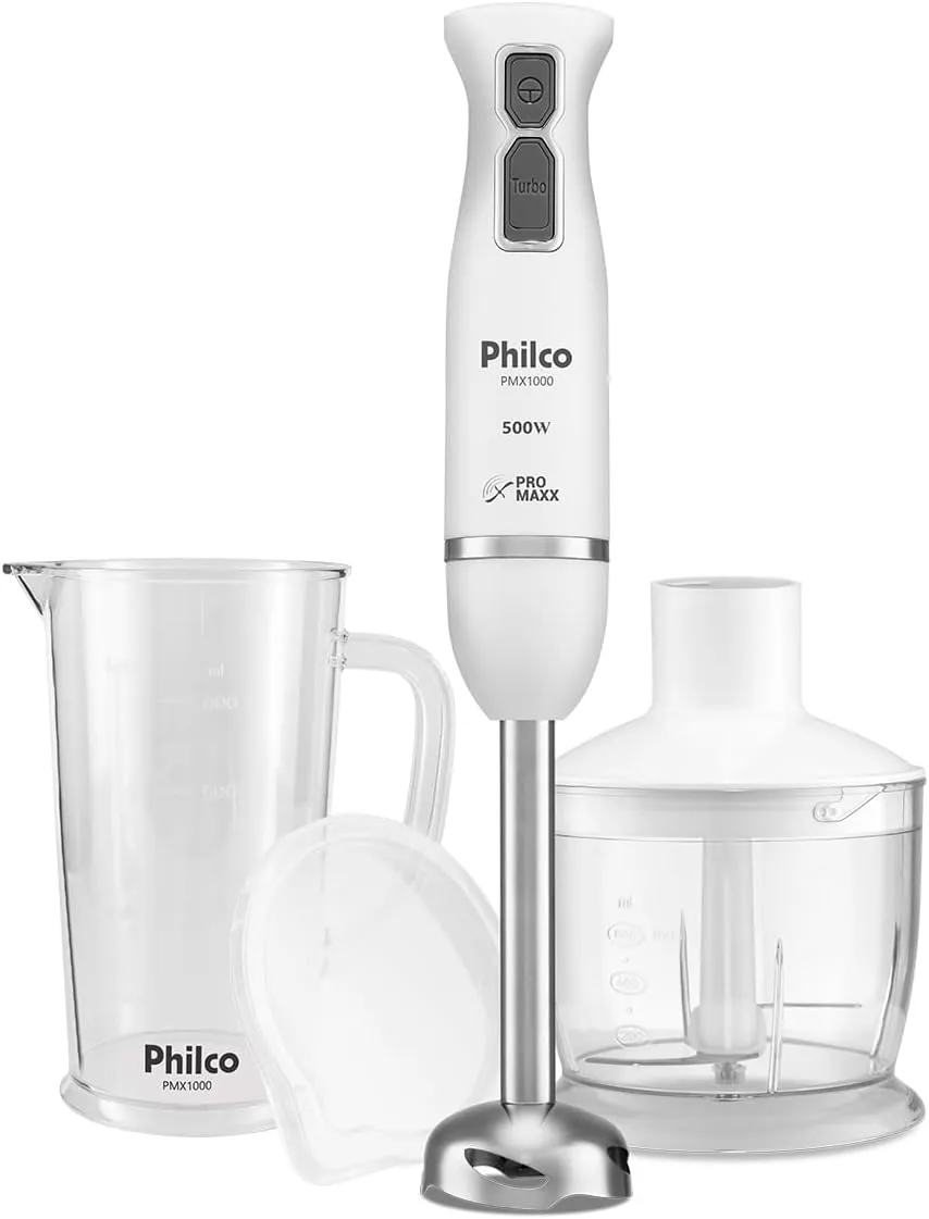 Philco Mixer PMX1000 4 Lâminas Pro Maxx 2 e 1 500W 220V AAAA5176