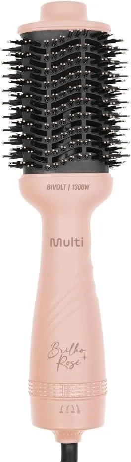 Escova Secadora Multi Care Brilho Rosé 1300W 3 Temperaturas Nanoceramic